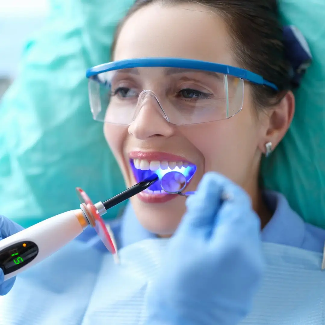 Coloured Tooth and Porcelain Fillings